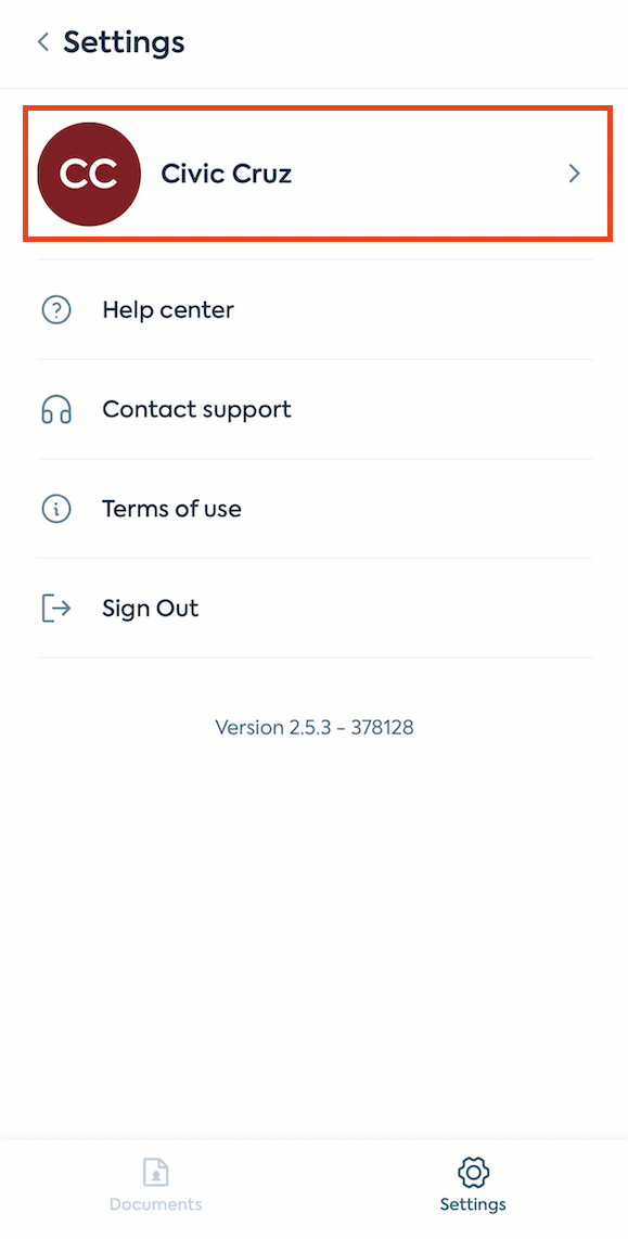 How do I delete my Lumin account from the mobile app?